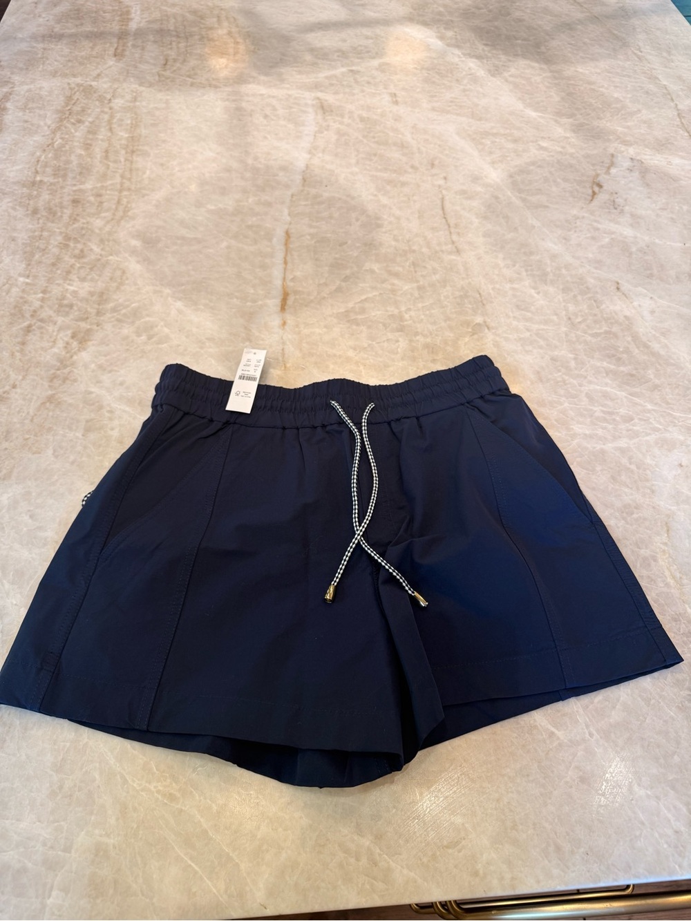 NWT J. Crew Women’s Navy Pull-On Shorts with Drawstring - Small